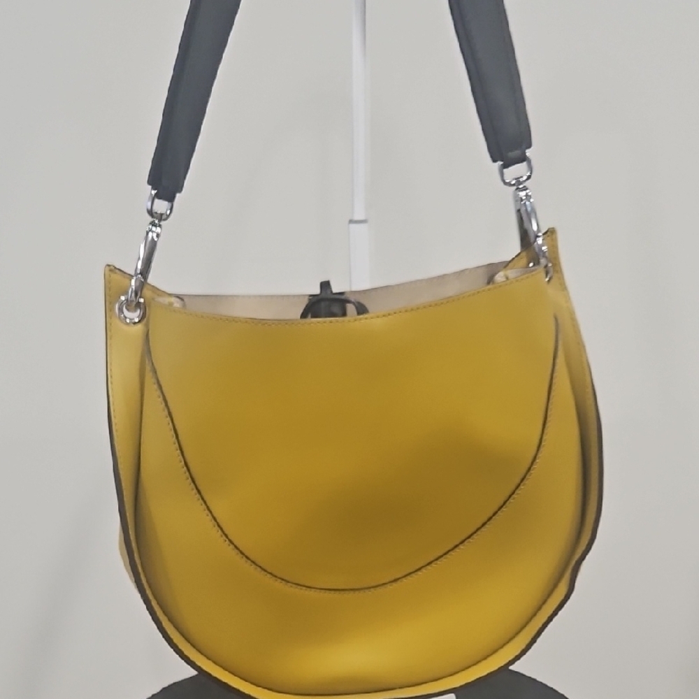 Proenza Schouler Mustard Yellow Crescent Hobo Bag - Picture 4 of 9